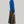 Load image into Gallery viewer, woman standing with long-sleeve cobalt blue turtleneck and long maxi brown wool skirt styled with maroon boots
